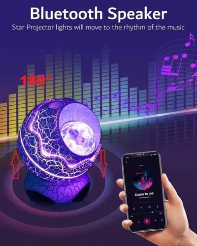 Miniatura 2 de Huevo Proyector Galaxia Bafle